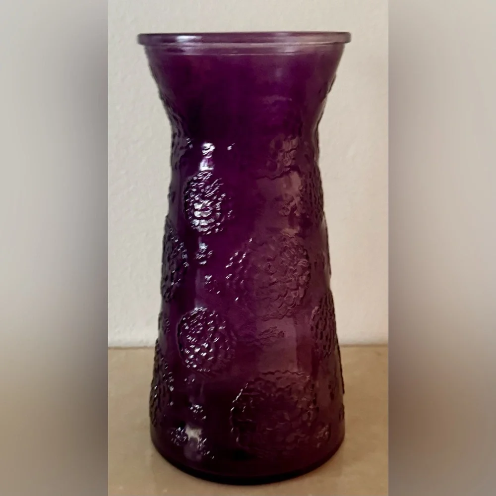 Fenton purple/Amethyst glass vase. 9.75”